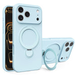 เคสโทรศัพท์ซิลิโคนเหลว MagSafe พร้อมที่จับ สำหรับ iPhone 17 Pro Max, สำหรับ iPhone 17 Pro, สำหรับ iPhone 17, สำหรับ iPhone Air