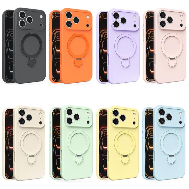 เคสโทรศัพท์ซิลิโคนเหลว MagSafe พร้อมที่จับ สำหรับ iPhone 17 Pro Max, สำหรับ iPhone 17 Pro, สำหรับ iPhone 17, สำหรับ iPhone Air