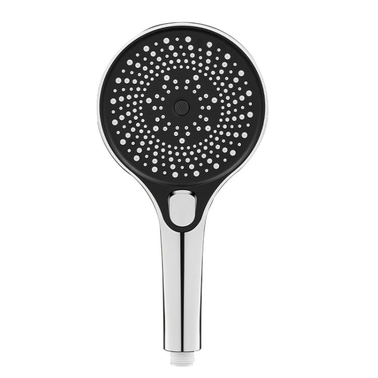 Portable 3-Setting Adjustable Pressurized Round Large Panel Shower Head Shower Nozzle