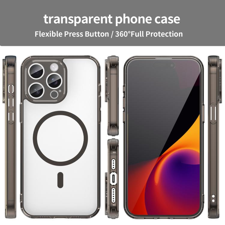 เคสโทรศัพท์ PC Hybrid TPU กันกระแทกแบบถุงลมนิรภัย MagSafe สำหรับ iPhone 15