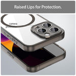 เคสโทรศัพท์ PC Hybrid TPU กันกระแทกแบบถุงลมนิรภัย MagSafe สำหรับ iPhone 15