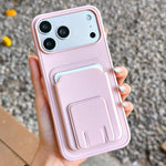 เคสโทรศัพท์ที่ใส่บัตรพับสี่เหลี่ยมจัตุรัส สำหรับ iPhone 17 Pro Max, สำหรับ iPhone 17 Pro, สำหรับ iPhone 17, สำหรับ iPhone Air, สำหรับ iPhone 16 Pro Max, สำหรับ iPhone 16 Pro