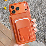 เคสโทรศัพท์ที่ใส่บัตรพับสี่เหลี่ยมจัตุรัส สำหรับ iPhone 17 Pro Max, สำหรับ iPhone 17 Pro, สำหรับ iPhone 17, สำหรับ iPhone Air, สำหรับ iPhone 16 Pro Max, สำหรับ iPhone 16 Pro