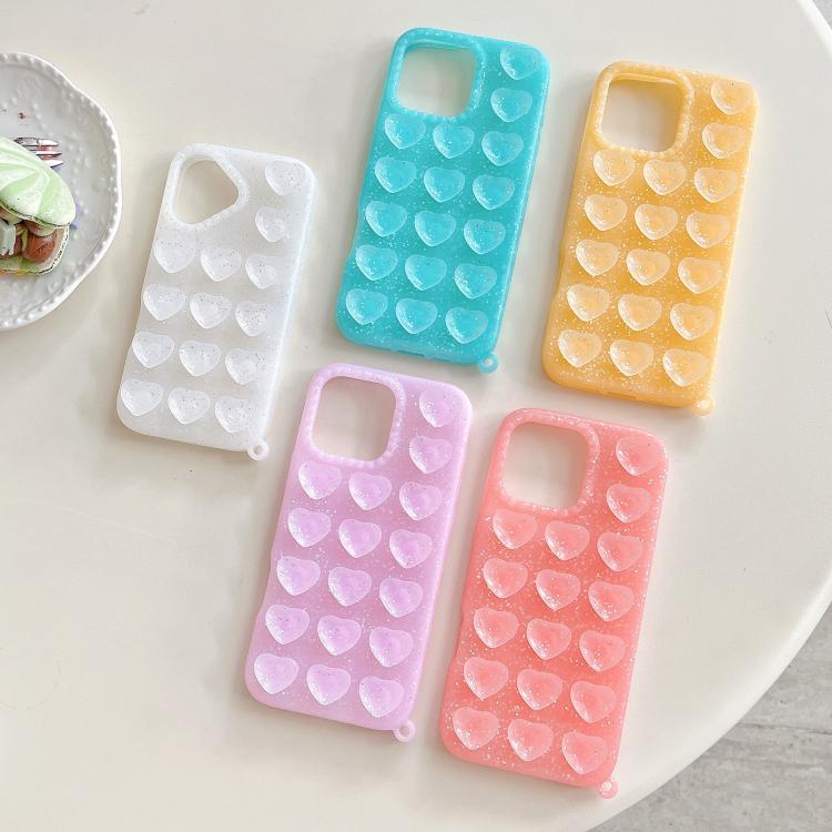 เคสโทรศัพท์กลิตเตอร์ใสถ้วยดูดรูปหัวใจ สำหรับ iPhone 14, สำหรับ iPhone 14 Pro Max, สำหรับ iPhone 13
