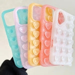 เคสโทรศัพท์กลิตเตอร์ใสถ้วยดูดรูปหัวใจ สำหรับ iPhone 14, สำหรับ iPhone 14 Pro Max, สำหรับ iPhone 13
