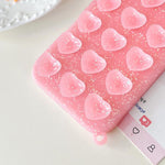เคสโทรศัพท์กลิตเตอร์ใสถ้วยดูดรูปหัวใจ สำหรับ iPhone 14, สำหรับ iPhone 14 Pro Max, สำหรับ iPhone 13