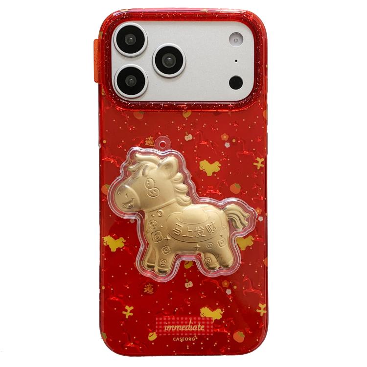 เคสโทรศัพท์ลวดลายมงคลประเพณีตรุษจีน PC + TPU สำหรับ iPhone 17 Pro Max, สำหรับ iPhone 17 Pro