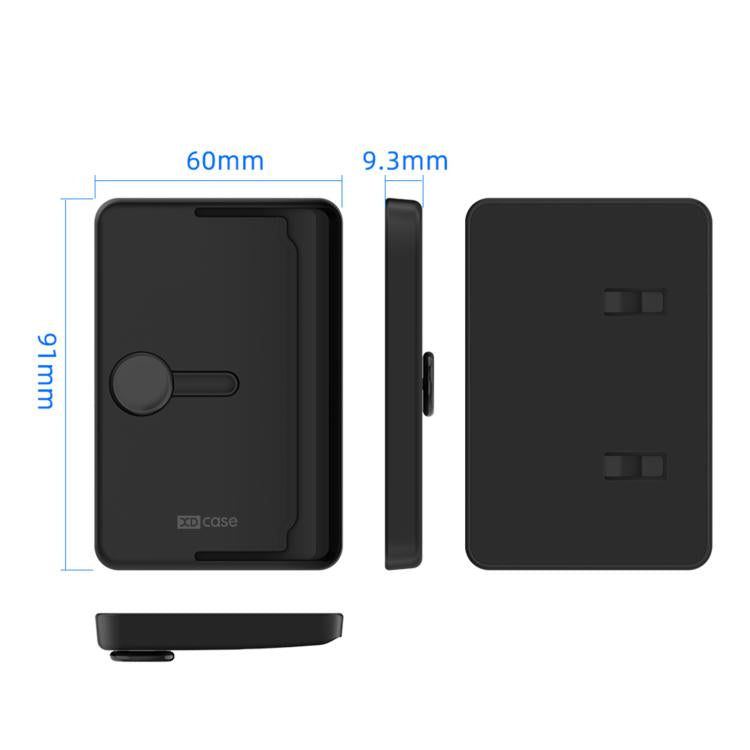 XDcase Side-Push Magnetic 3-Card Holder For iPhone / Galaxy & More