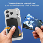 XDcase Side-Push Magnetic 3-Card Holder For iPhone / Galaxy & More