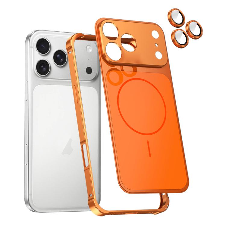 Change to 17 Series X1 Metal Frame + Lens Magnetic Phone Case, For iPhone 17 Pro Max, For iPhone 17 Pro, For iPhone 16 Pro Max, For iPhone 16 Pro, For iPhone 15 Pro Max, For iPhone 15 Pro, For iPhone 14 Pro, For iPhone 14 Pro Max, For iPhone 13 Pro Max...