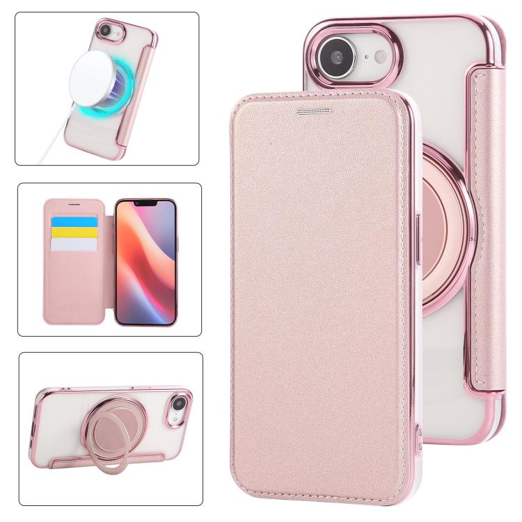 เคสโทรศัพท์หนังวีแกนชุบแม่เหล็กแบบหมุนบางพิเศษ สำหรับ iPhone 17e / 16e, สำหรับ iPhone 17 Pro Max, สำหรับ iPhone 17 Pro, สำหรับ iPhone 17, สำหรับ iPhone Air, สำหรับ iPhone 16 Pro Max