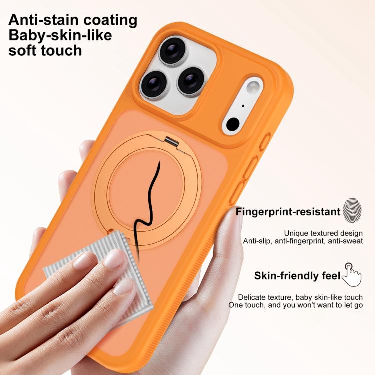 เคสโทรศัพท์เกราะแม่เหล็กหมุนได้กันคราบเป็นมิตรกับผิว สำหรับ iPhone 17 Pro Max, สำหรับ iPhone 17 Pro