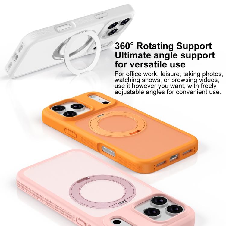 เคสโทรศัพท์เกราะแม่เหล็กหมุนได้กันคราบเป็นมิตรกับผิว สำหรับ iPhone 17 Pro Max, สำหรับ iPhone 17 Pro