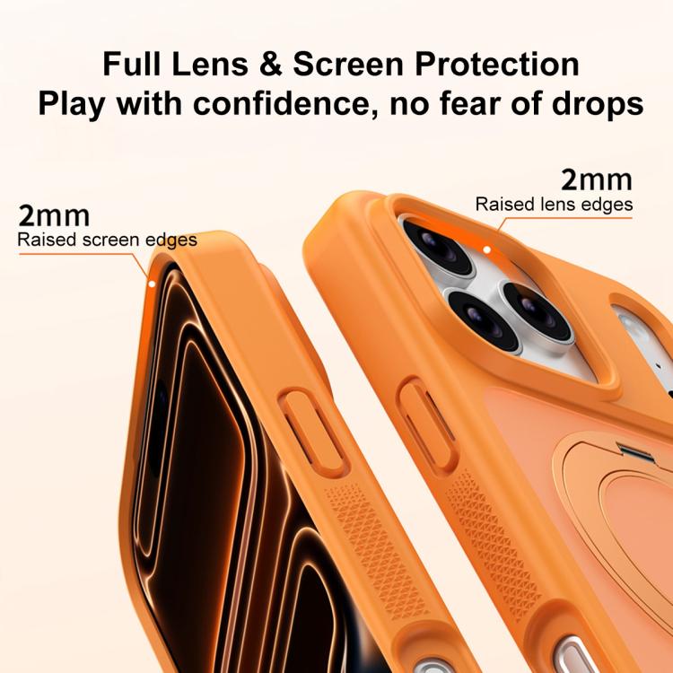 เคสโทรศัพท์เกราะแม่เหล็กหมุนได้กันคราบเป็นมิตรกับผิว สำหรับ iPhone 17 Pro Max, สำหรับ iPhone 17 Pro