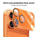 XDcase ชุด 2 ชิ้น ฟิล์มป้องกันเลนส์กล้องอะคริลิคด้านโปร่งแสงแบบบูรณาการ สำหรับ iPhone 17 Pro Max, สำหรับ iPhone 17 Pro