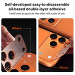 XDcase ชุด 2 ชิ้น ฟิล์มป้องกันเลนส์กล้องอะคริลิคด้านโปร่งแสงแบบบูรณาการ สำหรับ iPhone 17 Pro Max, สำหรับ iPhone 17 Pro