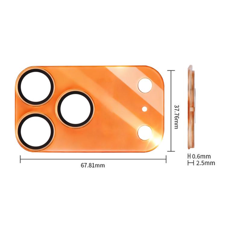 XDcase ชุด 2 ชิ้น ฟิล์มป้องกันเลนส์กล้องอะคริลิคด้านโปร่งแสงแบบบูรณาการ สำหรับ iPhone 17 Pro Max, สำหรับ iPhone 17 Pro