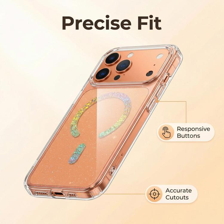 เคสโทรศัพท์ TPU ชุบแม่เหล็กกลิตเตอร์ สำหรับ iPhone 17 Pro Max, สำหรับ iPhone 17 Pro