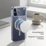 เคสโทรศัพท์ TPU ชุบแม่เหล็กกลิตเตอร์ สำหรับ iPhone 17 Pro Max, สำหรับ iPhone 17 Pro