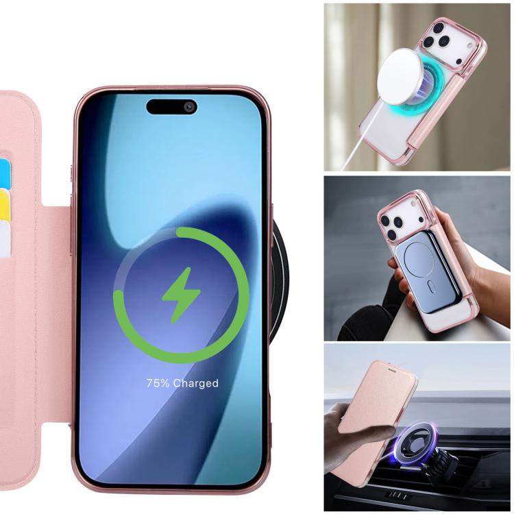 เคสโทรศัพท์หนังวีแกนชุบแม่เหล็กบางพิเศษ สำหรับ iPhone 17 Pro Max, สำหรับ iPhone 17 Pro, สำหรับ iPhone 17, สำหรับ iPhone Air, สำหรับ iPhone 16e, สำหรับ iPhone 16 Pro Max