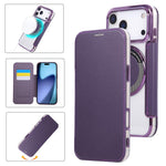 เคสโทรศัพท์หนังวีแกนชุบแม่เหล็กบางพิเศษ สำหรับ iPhone 17 Pro Max, สำหรับ iPhone 17 Pro, สำหรับ iPhone 17, สำหรับ iPhone Air, สำหรับ iPhone 16e, สำหรับ iPhone 16 Pro Max