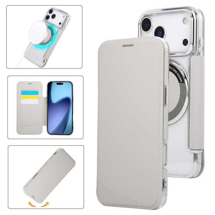 เคสโทรศัพท์หนังวีแกนชุบแม่เหล็กบางพิเศษ สำหรับ iPhone 17 Pro Max, สำหรับ iPhone 17 Pro, สำหรับ iPhone 17, สำหรับ iPhone Air, สำหรับ iPhone 16e, สำหรับ iPhone 16 Pro Max