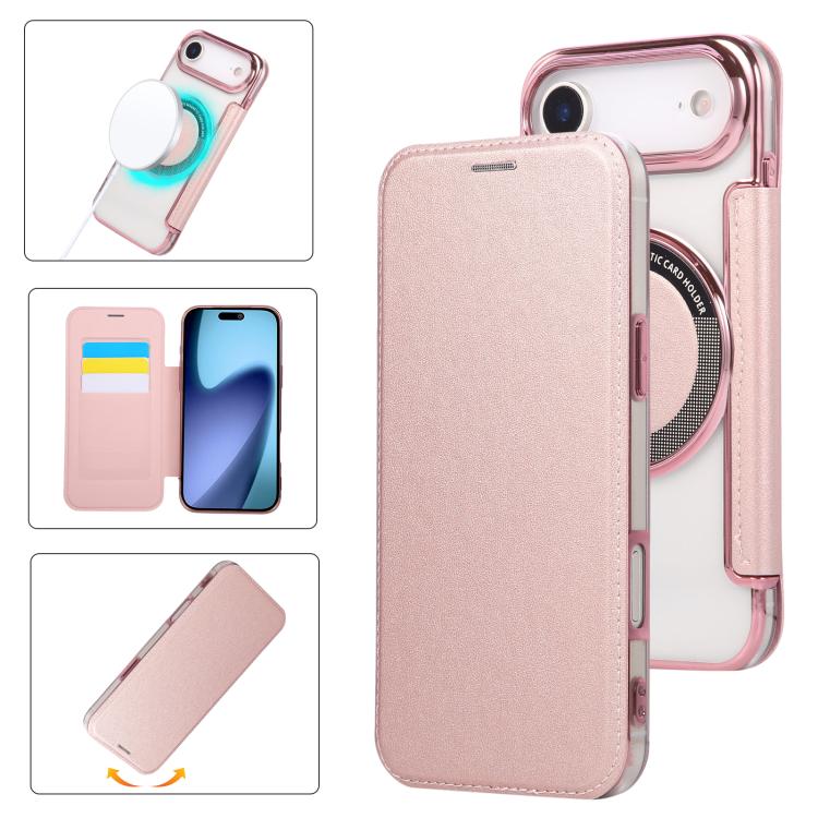 เคสโทรศัพท์หนังวีแกนชุบแม่เหล็กบางพิเศษ สำหรับ iPhone 17 Pro Max, สำหรับ iPhone 17 Pro, สำหรับ iPhone 17, สำหรับ iPhone Air, สำหรับ iPhone 16e, สำหรับ iPhone 16 Pro Max