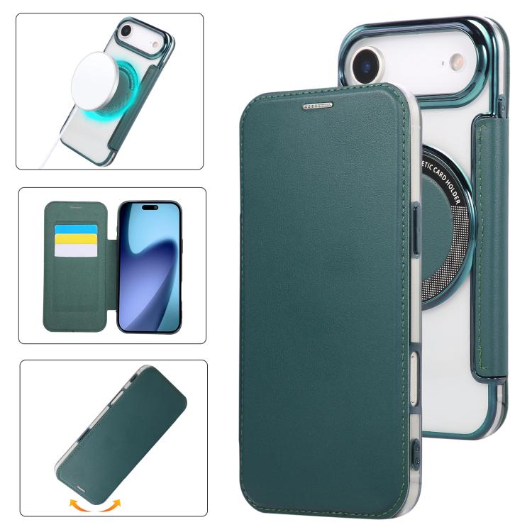เคสโทรศัพท์หนังวีแกนชุบแม่เหล็กบางพิเศษ สำหรับ iPhone 17 Pro Max, สำหรับ iPhone 17 Pro, สำหรับ iPhone 17, สำหรับ iPhone Air, สำหรับ iPhone 16e, สำหรับ iPhone 16 Pro Max