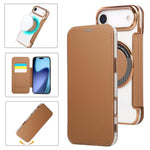 เคสโทรศัพท์หนังวีแกนชุบแม่เหล็กบางพิเศษ สำหรับ iPhone 17 Pro Max, สำหรับ iPhone 17 Pro, สำหรับ iPhone 17, สำหรับ iPhone Air, สำหรับ iPhone 16e, สำหรับ iPhone 16 Pro Max