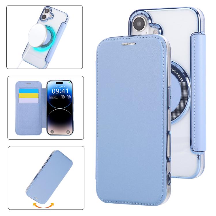 เคสโทรศัพท์หนังวีแกนชุบแม่เหล็กบางพิเศษ สำหรับ iPhone 17 Pro Max, สำหรับ iPhone 17 Pro, สำหรับ iPhone 17, สำหรับ iPhone Air, สำหรับ iPhone 16e, สำหรับ iPhone 16 Pro Max