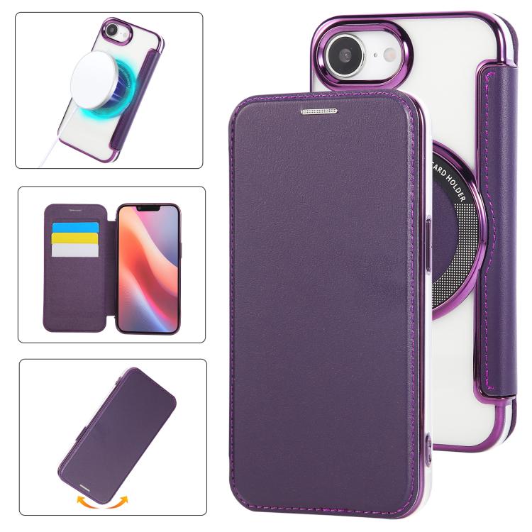 เคสโทรศัพท์หนังวีแกนชุบแม่เหล็กบางพิเศษ สำหรับ iPhone 17 Pro Max, สำหรับ iPhone 17 Pro, สำหรับ iPhone 17, สำหรับ iPhone Air, สำหรับ iPhone 16e, สำหรับ iPhone 16 Pro Max