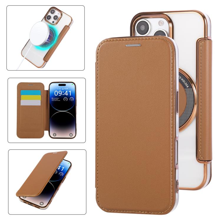 เคสโทรศัพท์หนังวีแกนชุบแม่เหล็กบางพิเศษ สำหรับ iPhone 17 Pro Max, สำหรับ iPhone 17 Pro, สำหรับ iPhone 17, สำหรับ iPhone Air, สำหรับ iPhone 16e, สำหรับ iPhone 16 Pro Max