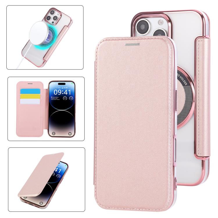 เคสโทรศัพท์หนังวีแกนชุบแม่เหล็กบางพิเศษ สำหรับ iPhone 16 Pro, สำหรับ iPhone 16 Plus, สำหรับ iPhone 16, สำหรับ iPhone 15 Pro Max, สำหรับ iPhone 15 Pro, สำหรับ iPhone 15 Plus / 14 Plus