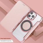 เคสโทรศัพท์หนังวีแกนชุบแม่เหล็กบางพิเศษ สำหรับ iPhone 16 Pro, สำหรับ iPhone 16 Plus, สำหรับ iPhone 16, สำหรับ iPhone 15 Pro Max, สำหรับ iPhone 15 Pro, สำหรับ iPhone 15 Plus / 14 Plus