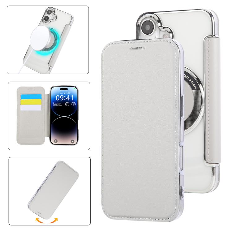 เคสโทรศัพท์หนังวีแกนชุบแม่เหล็กบางพิเศษ สำหรับ iPhone 16 Pro, สำหรับ iPhone 16 Plus, สำหรับ iPhone 16, สำหรับ iPhone 15 Pro Max, สำหรับ iPhone 15 Pro, สำหรับ iPhone 15 Plus / 14 Plus