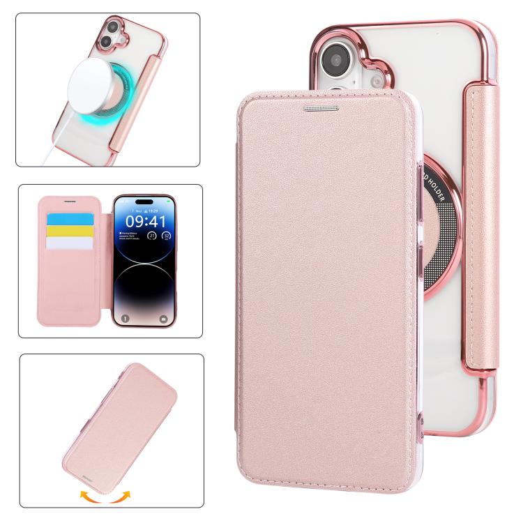 เคสโทรศัพท์หนังวีแกนชุบแม่เหล็กบางพิเศษ สำหรับ iPhone 16 Pro, สำหรับ iPhone 16 Plus, สำหรับ iPhone 16, สำหรับ iPhone 15 Pro Max, สำหรับ iPhone 15 Pro, สำหรับ iPhone 15 Plus / 14 Plus