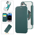 เคสโทรศัพท์หนังวีแกนชุบแม่เหล็กบางพิเศษ สำหรับ iPhone 16 Pro, สำหรับ iPhone 16 Plus, สำหรับ iPhone 16, สำหรับ iPhone 15 Pro Max, สำหรับ iPhone 15 Pro, สำหรับ iPhone 15 Plus / 14 Plus