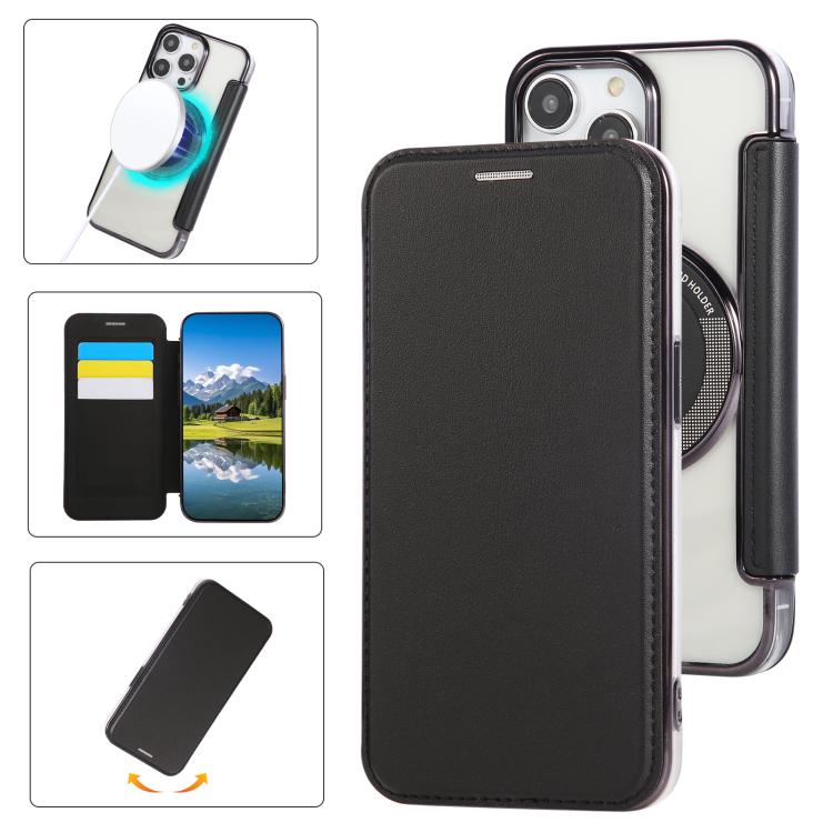 เคสโทรศัพท์หนังวีแกนชุบแม่เหล็กบางพิเศษ สำหรับ iPhone 16 Pro, สำหรับ iPhone 16 Plus, สำหรับ iPhone 16, สำหรับ iPhone 15 Pro Max, สำหรับ iPhone 15 Pro, สำหรับ iPhone 15 Plus / 14 Plus