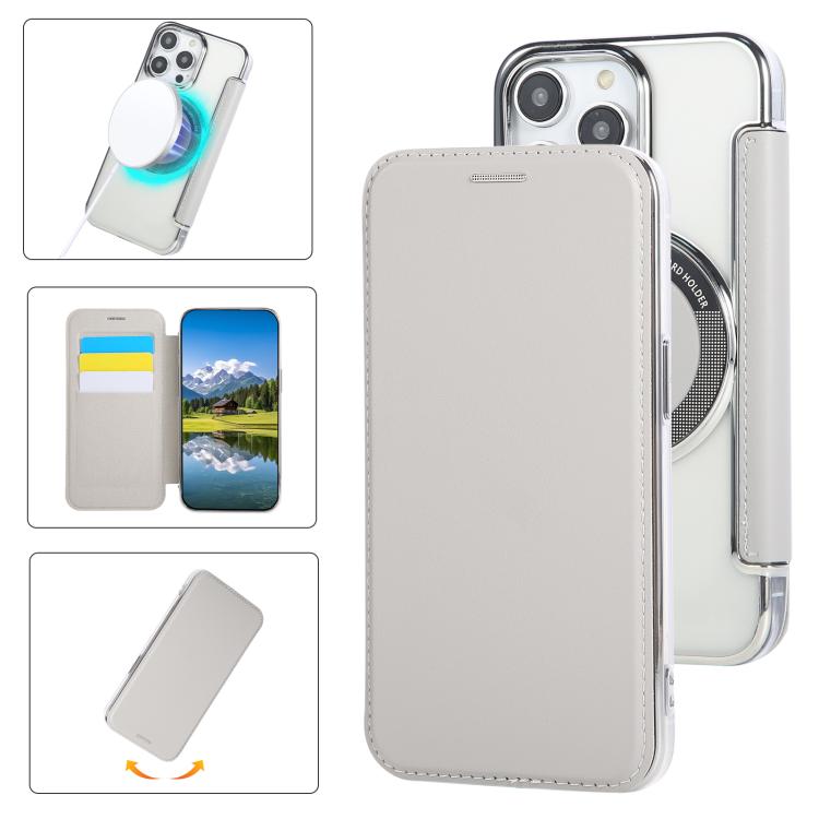 เคสโทรศัพท์หนังวีแกนชุบแม่เหล็กบางพิเศษ สำหรับ iPhone 16 Pro, สำหรับ iPhone 16 Plus, สำหรับ iPhone 16, สำหรับ iPhone 15 Pro Max, สำหรับ iPhone 15 Pro, สำหรับ iPhone 15 Plus / 14 Plus
