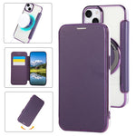 เคสโทรศัพท์หนังวีแกนชุบแม่เหล็กบางพิเศษ สำหรับ iPhone 16 Pro, สำหรับ iPhone 16 Plus, สำหรับ iPhone 16, สำหรับ iPhone 15 Pro Max, สำหรับ iPhone 15 Pro, สำหรับ iPhone 15 Plus / 14 Plus