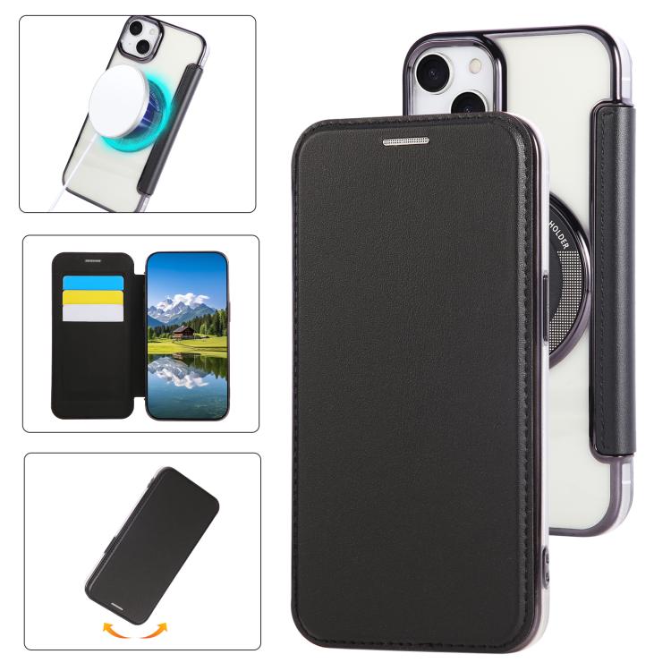 เคสโทรศัพท์หนังวีแกนชุบแม่เหล็กบางพิเศษ สำหรับ iPhone 16 Pro, สำหรับ iPhone 16 Plus, สำหรับ iPhone 16, สำหรับ iPhone 15 Pro Max, สำหรับ iPhone 15 Pro, สำหรับ iPhone 15 Plus / 14 Plus