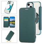 เคสโทรศัพท์หนังวีแกนชุบแม่เหล็กบางพิเศษ สำหรับ iPhone 16 Pro, สำหรับ iPhone 16 Plus, สำหรับ iPhone 16, สำหรับ iPhone 15 Pro Max, สำหรับ iPhone 15 Pro, สำหรับ iPhone 15 Plus / 14 Plus