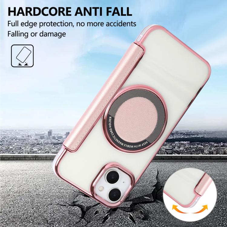 เคสโทรศัพท์หนังวีแกนชุบแม่เหล็กบางพิเศษ สำหรับ iPhone 15, สำหรับ iPhone 14 / 13, สำหรับ iPhone 14 Pro, สำหรับ iPhone 14 Pro Max, สำหรับ iPhone 13 Pro Max, สำหรับ iPhone 13 Pro