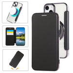 เคสโทรศัพท์หนังวีแกนชุบแม่เหล็กบางพิเศษ สำหรับ iPhone 15, สำหรับ iPhone 14 / 13, สำหรับ iPhone 14 Pro, สำหรับ iPhone 14 Pro Max, สำหรับ iPhone 13 Pro Max, สำหรับ iPhone 13 Pro
