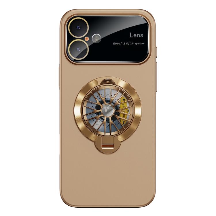เคสโทรศัพท์แม่เหล็กพร้อมขาตั้งไจโรและหน้าต่างกล้องเคลือบ PC สำหรับ iPhone 17 Pro Max, สำหรับ iPhone 17 Pro, สำหรับ iPhone 17, สำหรับ iPhone Air, สำหรับ iPhone 16 Pro Max, สำหรับ iPhone 16 Pro