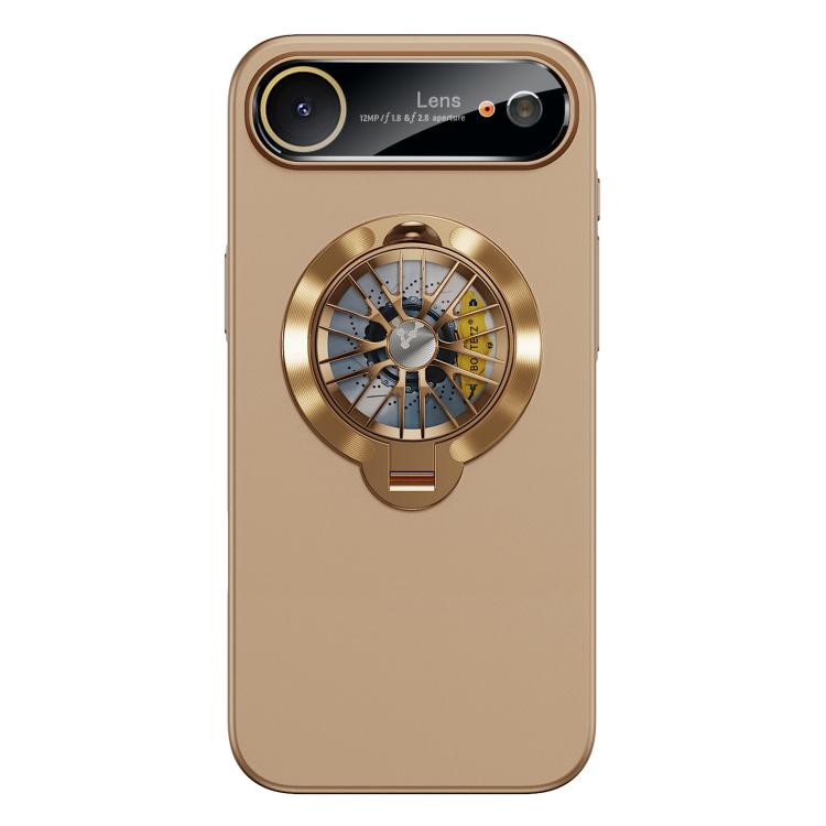 เคสโทรศัพท์แม่เหล็กพร้อมขาตั้งไจโรและหน้าต่างกล้องเคลือบ PC สำหรับ iPhone 17 Pro Max, สำหรับ iPhone 17 Pro, สำหรับ iPhone 17, สำหรับ iPhone Air, สำหรับ iPhone 16 Pro Max, สำหรับ iPhone 16 Pro