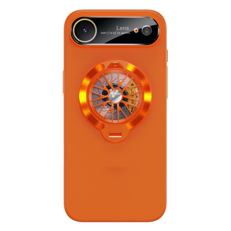เคสโทรศัพท์แม่เหล็กพร้อมขาตั้งไจโรและหน้าต่างกล้องเคลือบ PC สำหรับ iPhone 17 Pro Max, สำหรับ iPhone 17 Pro, สำหรับ iPhone 17, สำหรับ iPhone Air, สำหรับ iPhone 16 Pro Max, สำหรับ iPhone 16 Pro