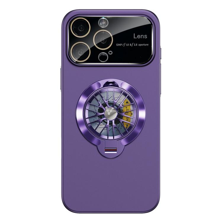 เคสโทรศัพท์แม่เหล็กพร้อมขาตั้งไจโรและหน้าต่างกล้องเคลือบ PC สำหรับ iPhone 17 Pro Max, สำหรับ iPhone 17 Pro, สำหรับ iPhone 17, สำหรับ iPhone Air, สำหรับ iPhone 16 Pro Max, สำหรับ iPhone 16 Pro