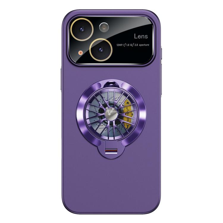 เคสโทรศัพท์แม่เหล็กพร้อมขาตั้งไจโรและหน้าต่างกล้องเคลือบ PC สำหรับ iPhone 16 Plus, สำหรับ iPhone 16, สำหรับ iPhone 15 Pro Max, สำหรับ iPhone 15 Pro, สำหรับ iPhone 15 Plus, สำหรับ iPhone 15