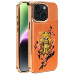 เคสโทรศัพท์หนังวีแกนลายกราฟฟิตีปัก พร้อมโล่แม่เหล็กชุบอิเล็กโทร สำหรับ iPhone 14 Plus, สำหรับ iPhone 14, สำหรับ iPhone 14 Pro, สำหรับ iPhone 14 Pro Max